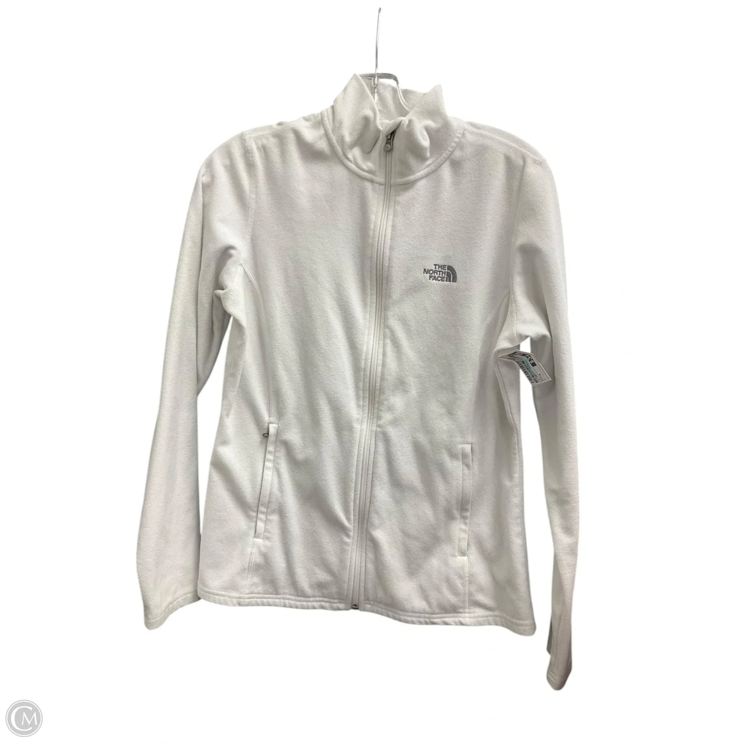 Athletic Jacket By The North Face In White, Size: M