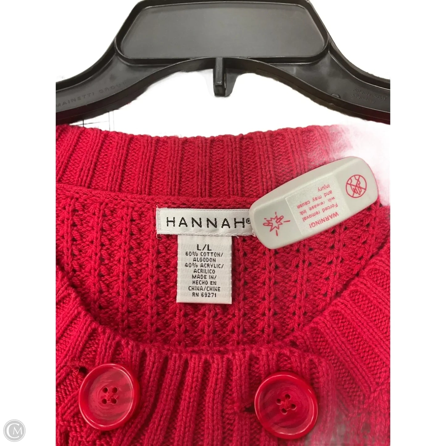 Cardigan By Hannah In Red, Size: L
