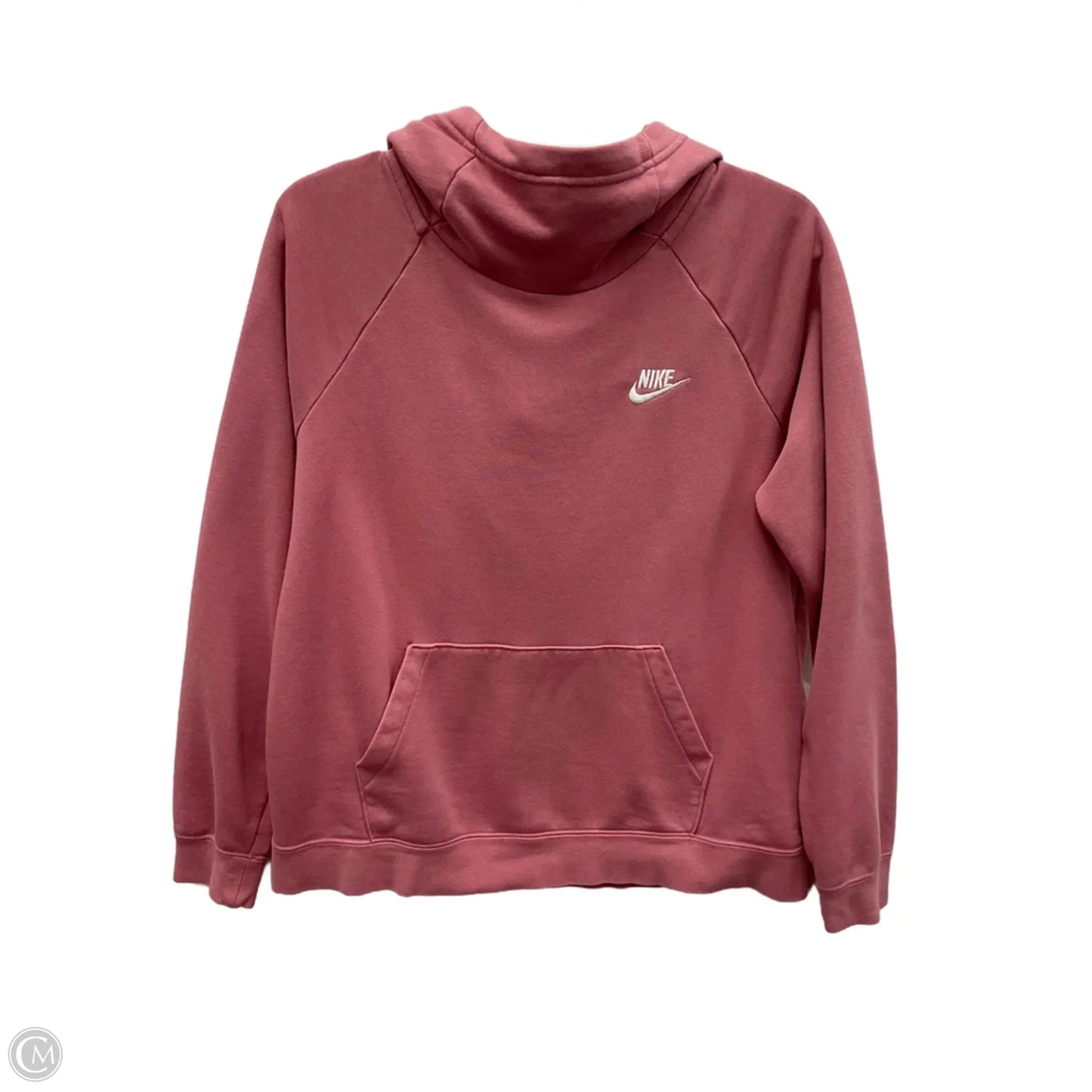 Sweatshirt Hoodie By Nike Apparel In Pink, Size: M