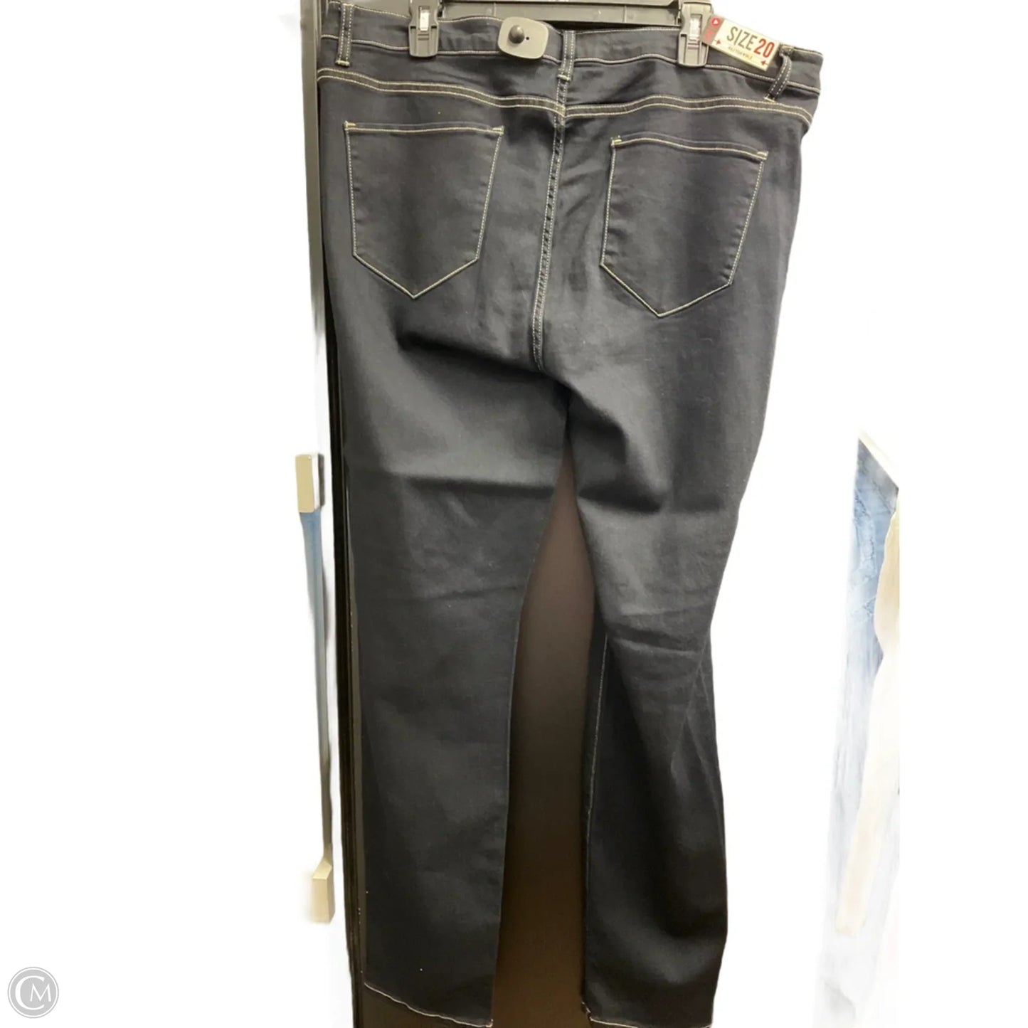Jeans Straight By Cello In Blue Denim, Size: 20