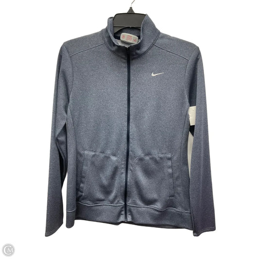 Athletic Jacket By Nike Apparel In Blue, Size: S