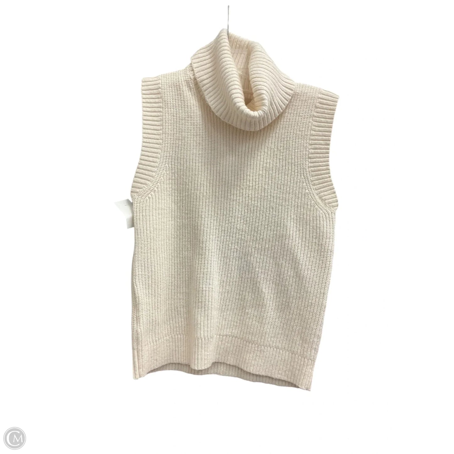 Vest Sweater By Loft In Cream, Size: Xs