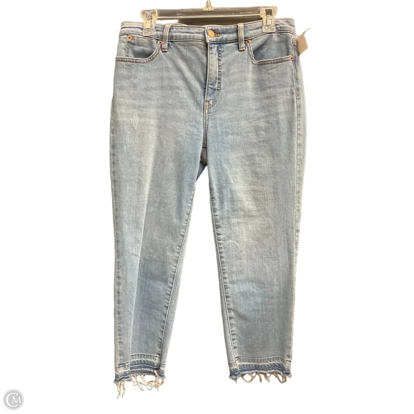 Jeans Skinny By Talbots In Blue Denim, Size: 8p