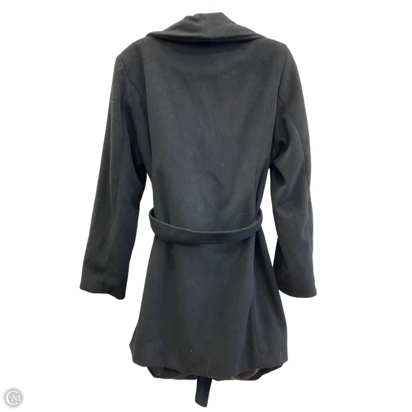 Coat Peacoat By Love Tree In Black, Size: L