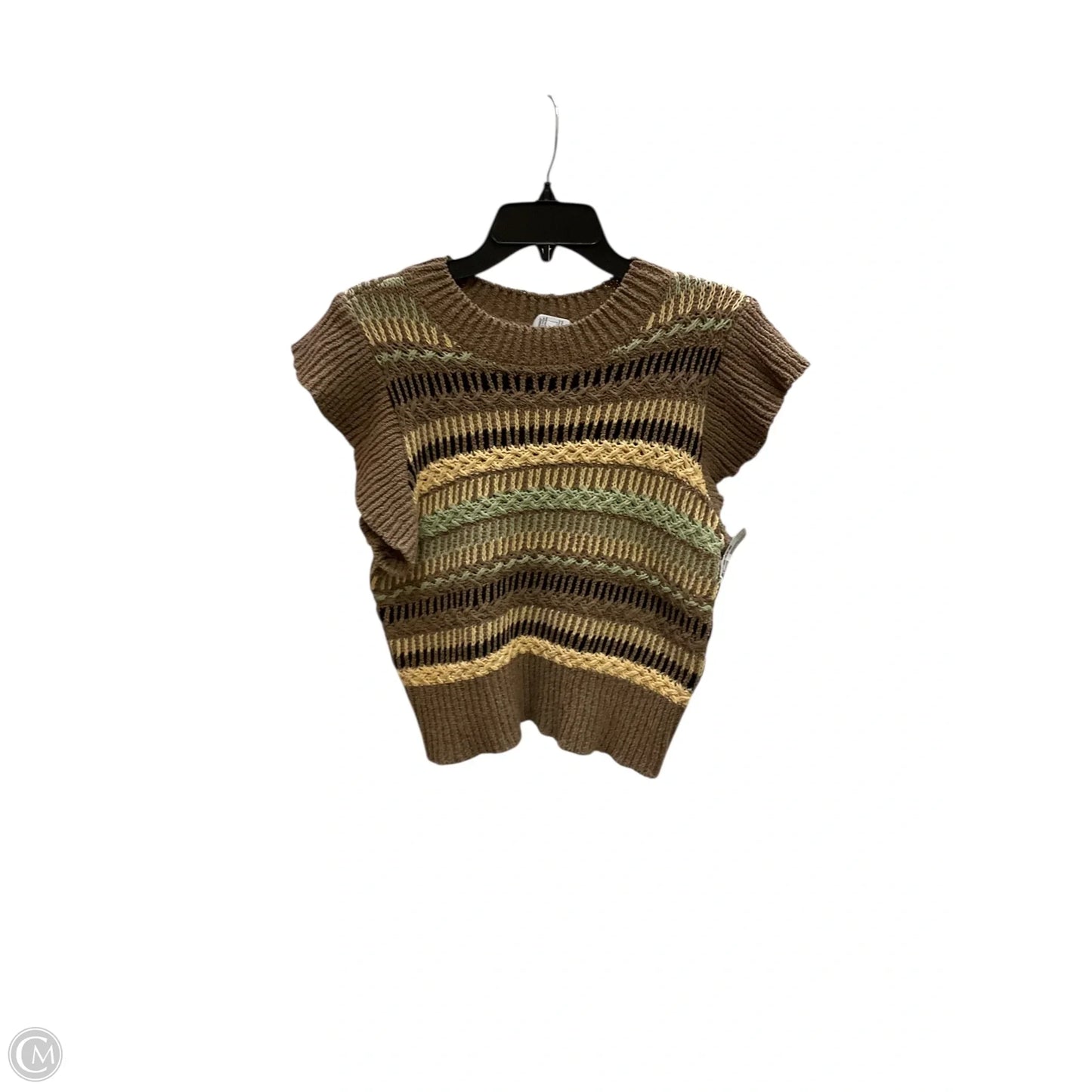 Vest Sweater By Elan In Beige, Size: S