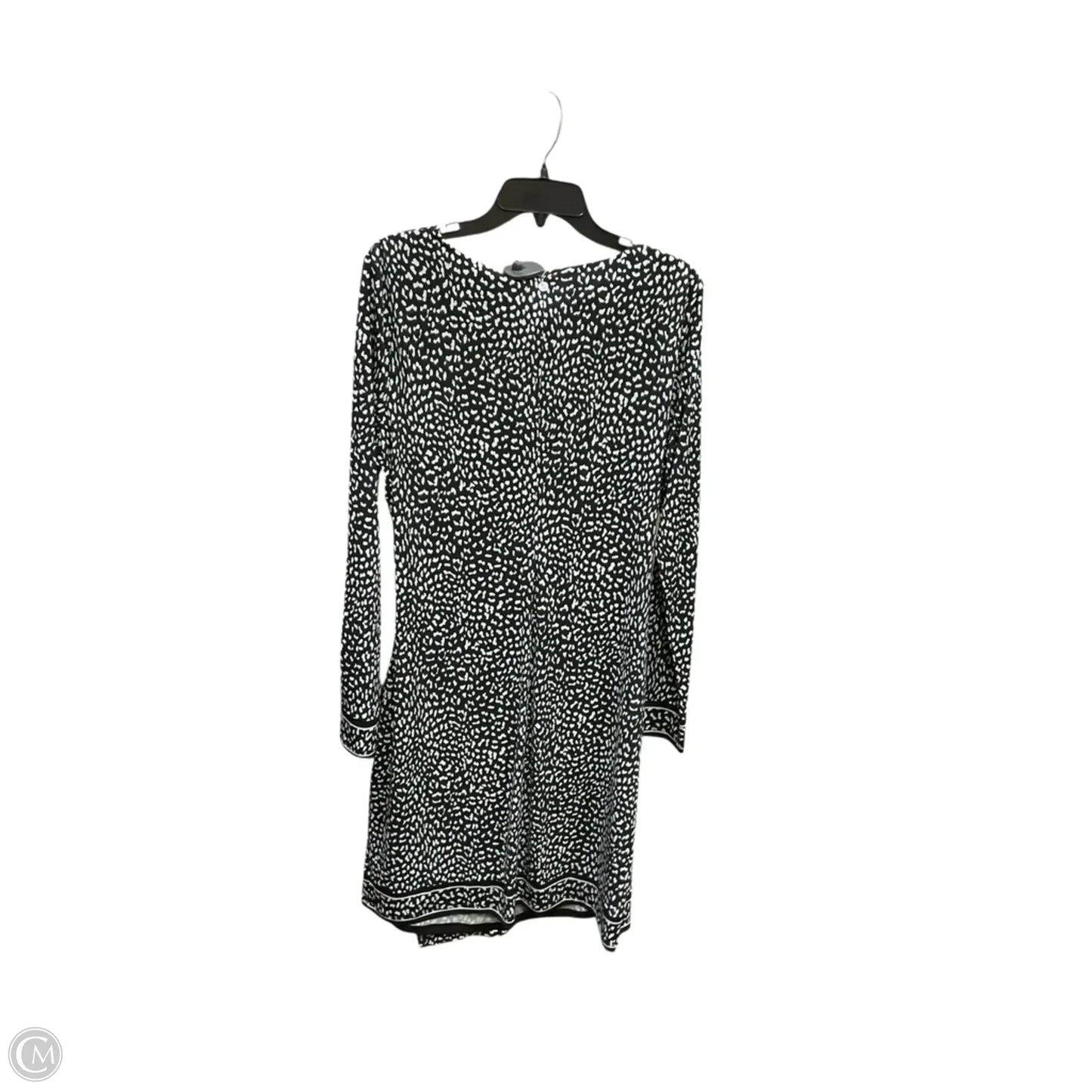 Dress Casual Midi By Michael By Michael Kors In Black & White, Size: Xl