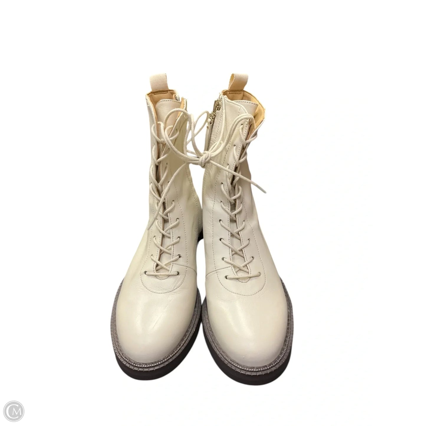 Boots Mid-calf Flats By Sam Edelman In White, Size: 6.5