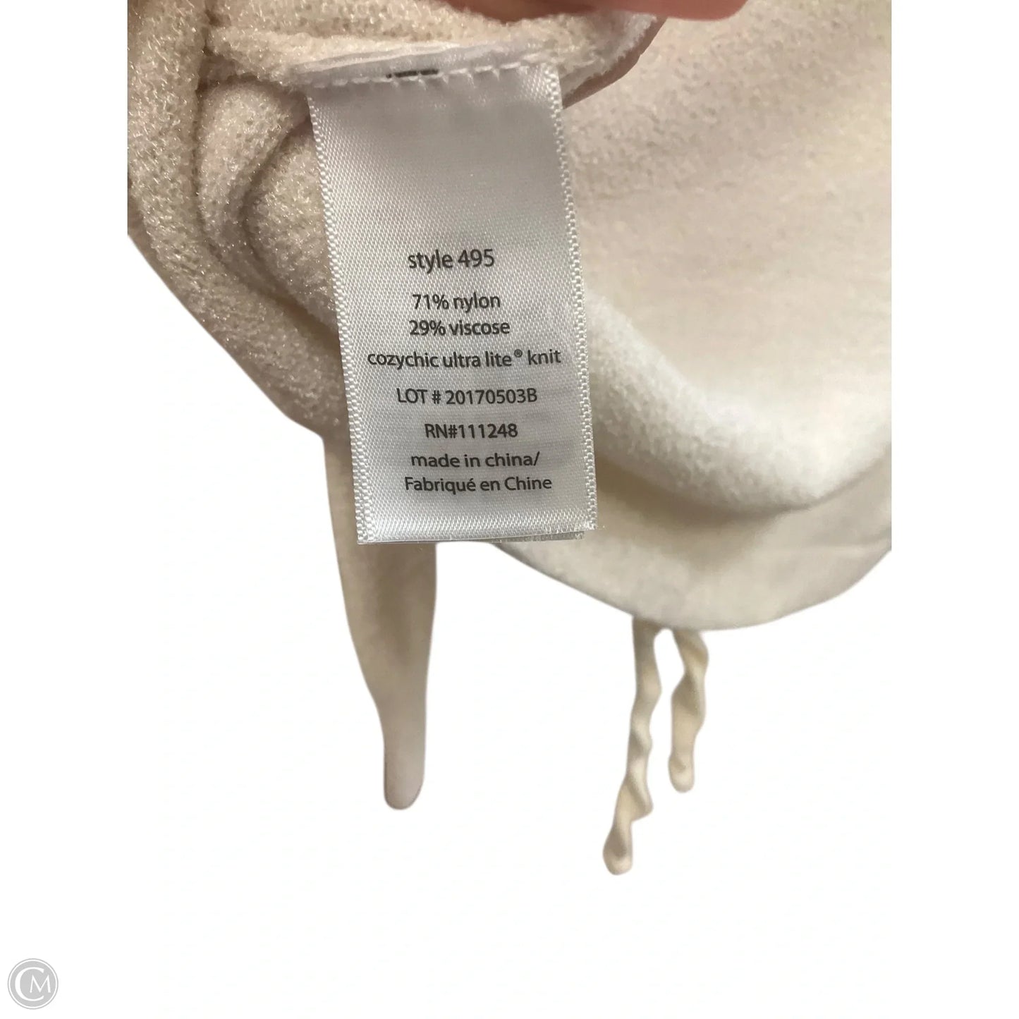 Top Long Sleeve By Barefoot Dreams In Cream, Size: L