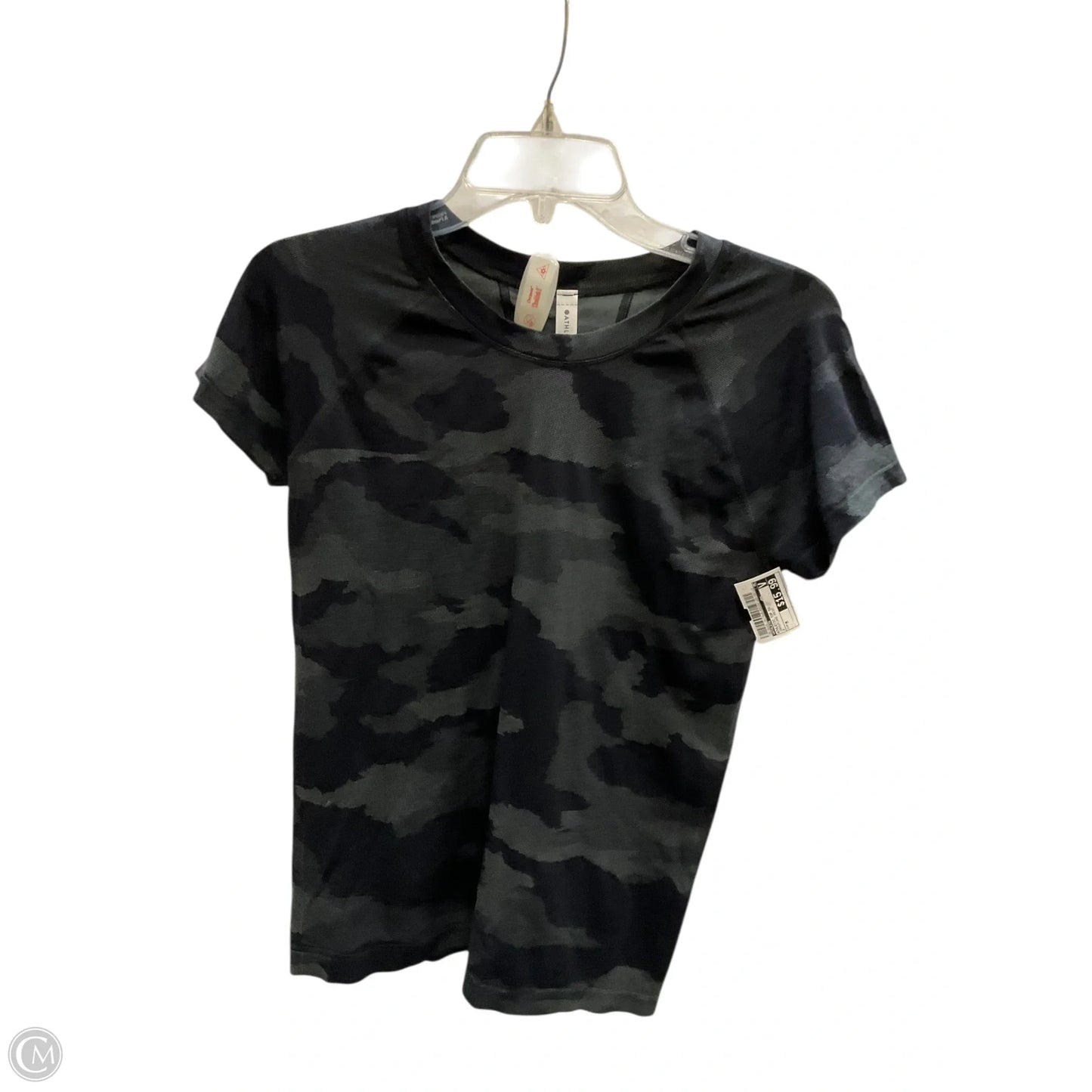Athletic Top Short Sleeve By Athleta In Camouflage Print, Size: M