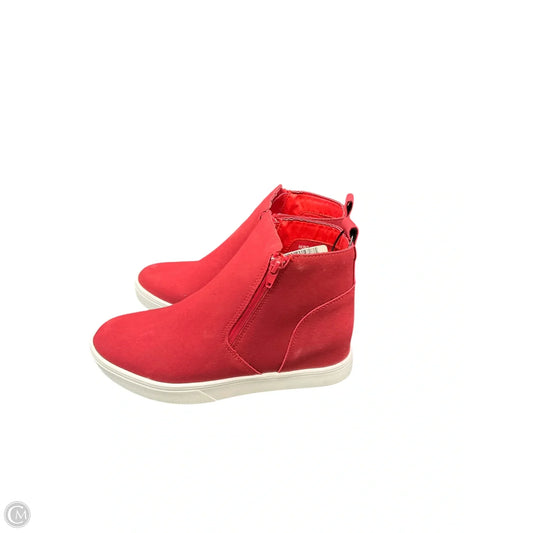 Boots Ankle Flats By Corkys In Red, Size: 9