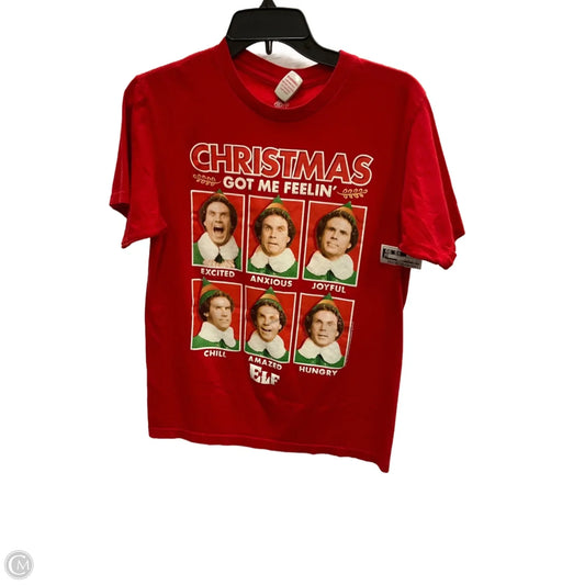 Top Short Sleeve Basic By Cmf In Red, Size: 2x