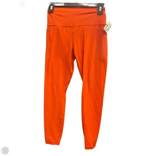 Athletic Leggings By Athleta In Orange, Size: M