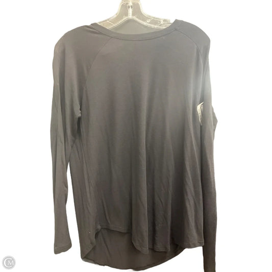Athletic Top Long Sleeve Crewneck By Athleta In Black, Size: S
