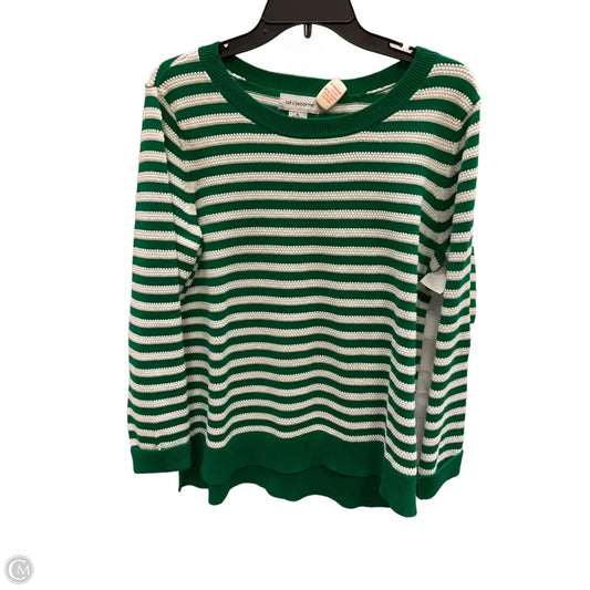 Top Long Sleeve By Liz Claiborne In Green, Size: Xl