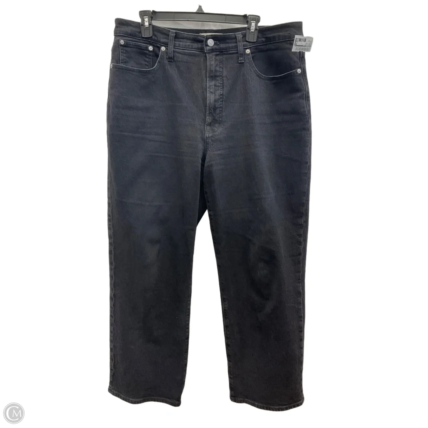 Jeans Wide Leg By Madewell In Black Denim, Size: 14