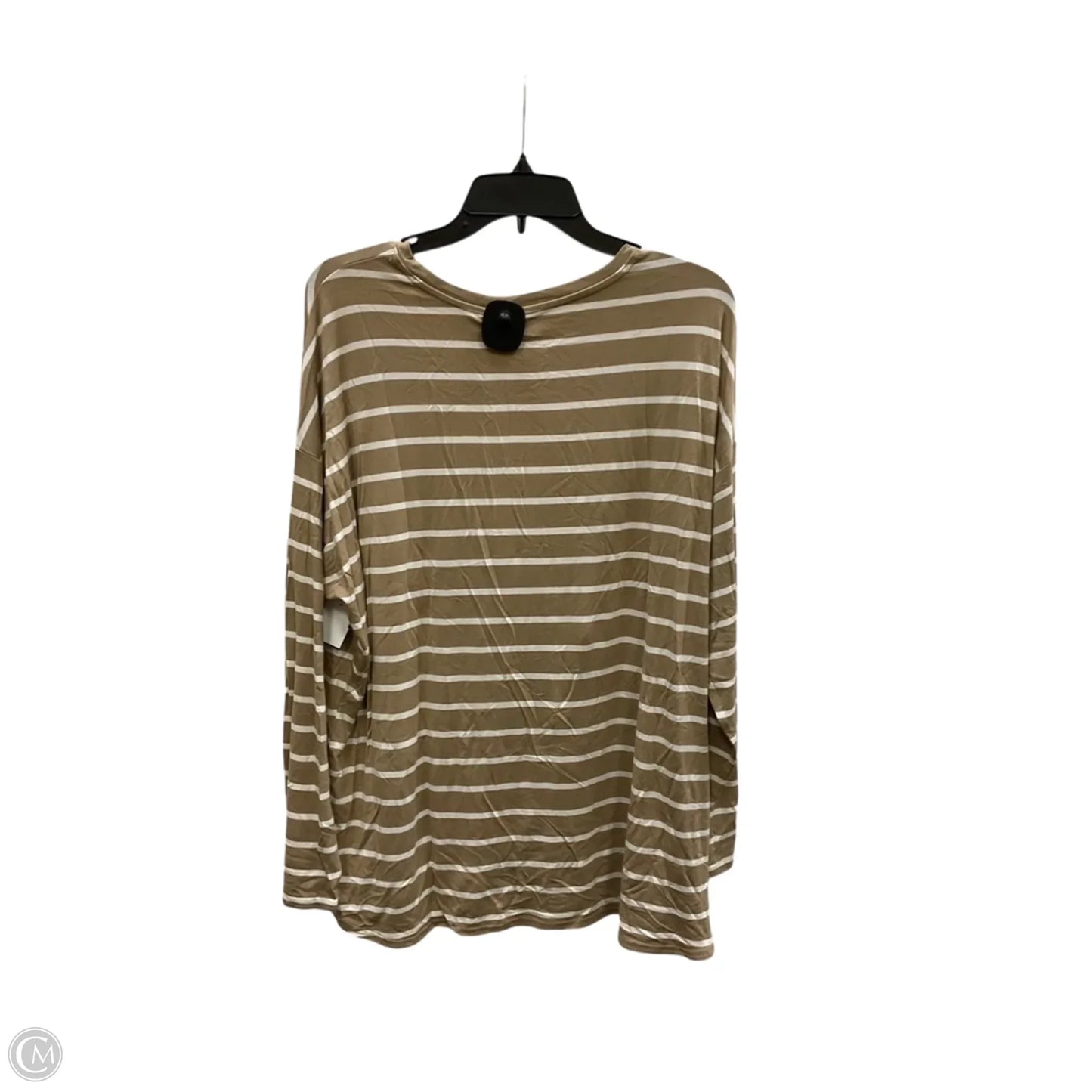 Top Long Sleeve Basic By Gap In Striped Pattern, Size: Xl