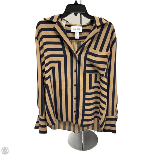 Blouse Long Sleeve By Joseph Ribkoff In Striped Pattern, Size: 6