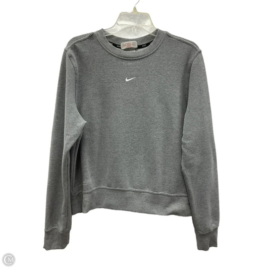 Sweatshirt Crewneck By Nike Apparel In Grey, Size: L
