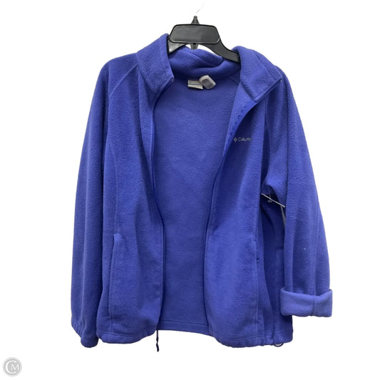 Athletic Jacket By Columbia In Purple, Size: 1x