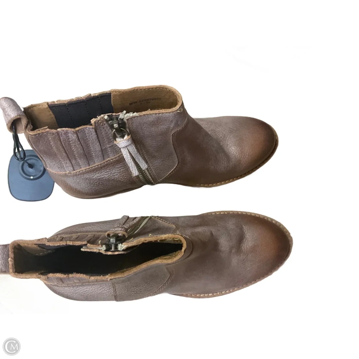 Boots Ankle Heels By Crown Vintage In Brown, Size: 11