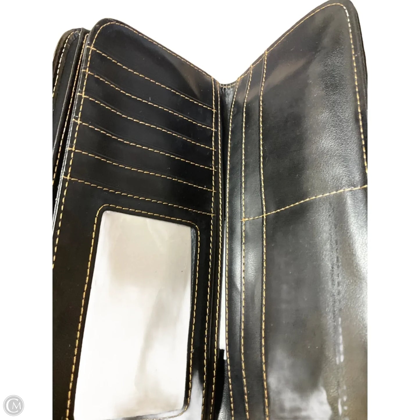 Wallet Leather By Clothes Mentor, Size: Medium