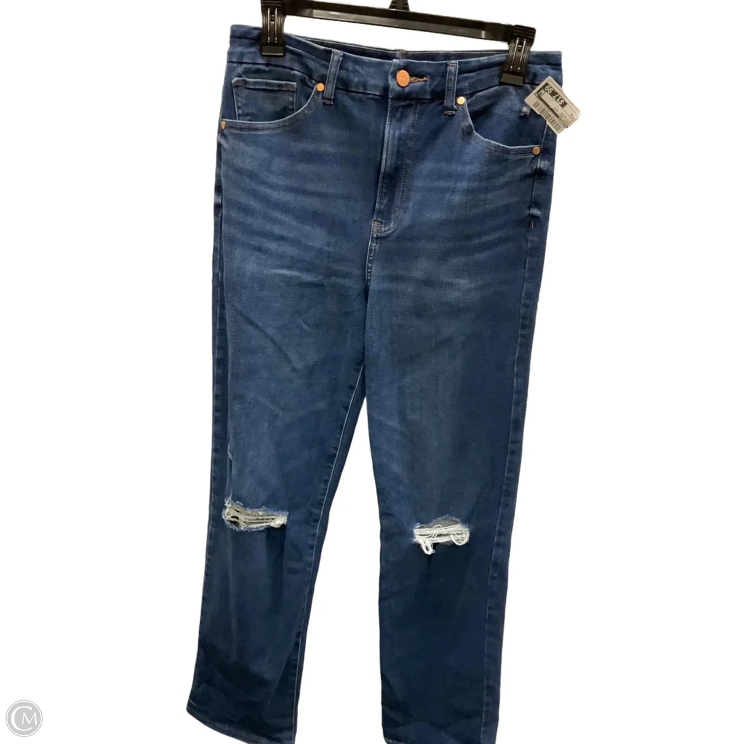 Jeans Boot Cut By Express In Blue Denim, Size: 8