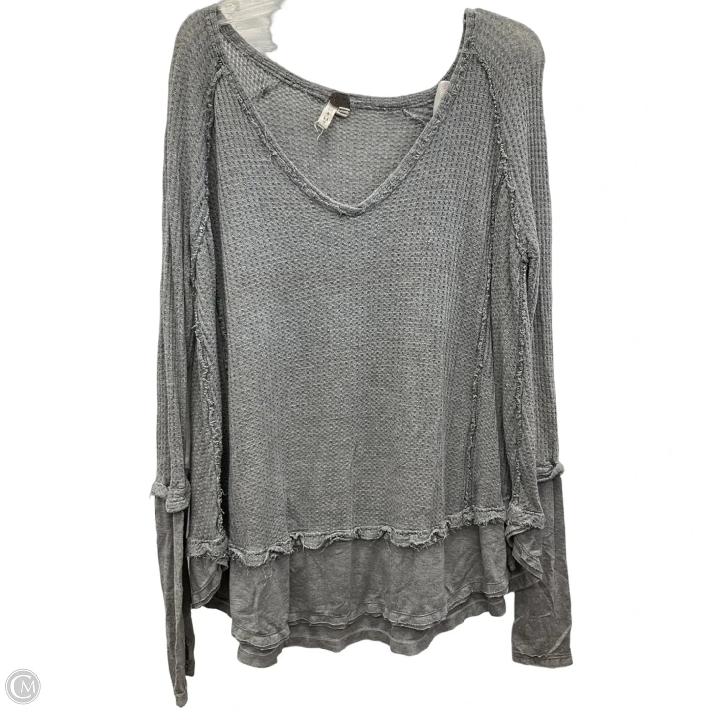 Top Long Sleeve By We The Free In Grey, Size: M