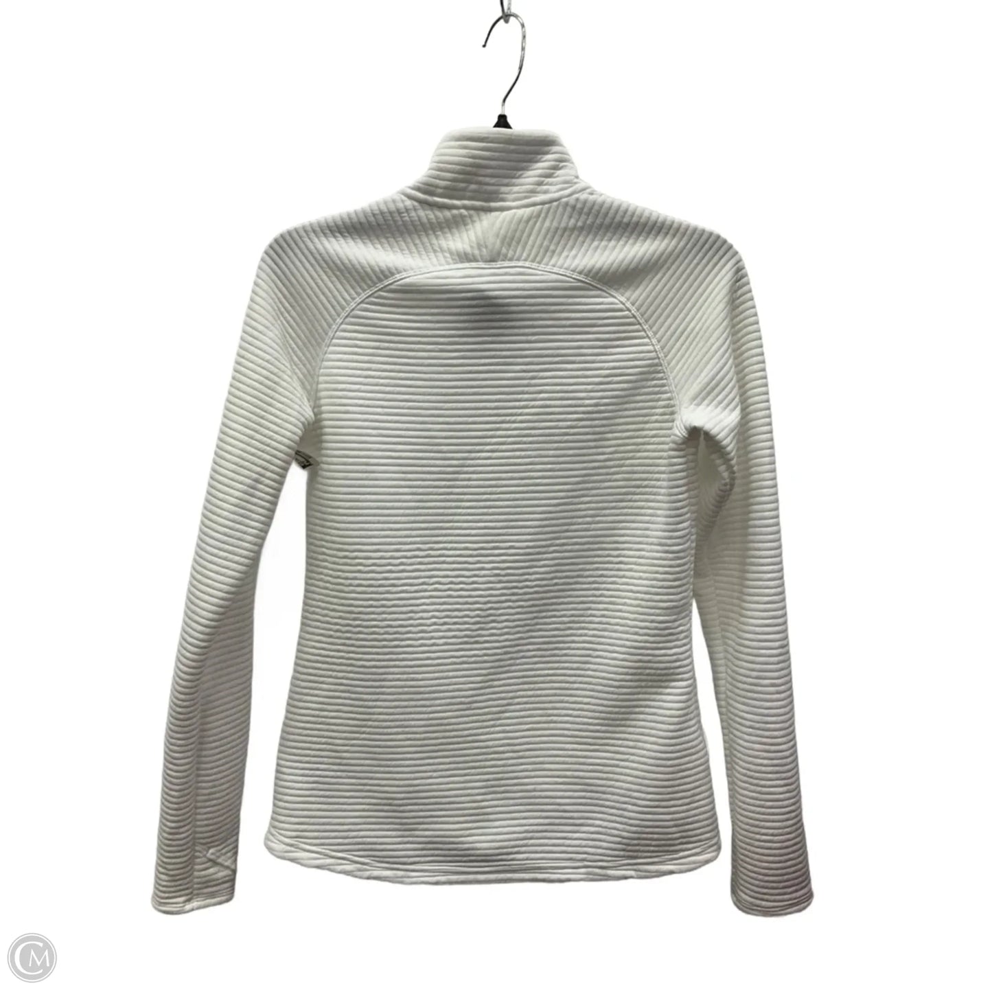 Athletic Jacket By Adidas In White, Size: S