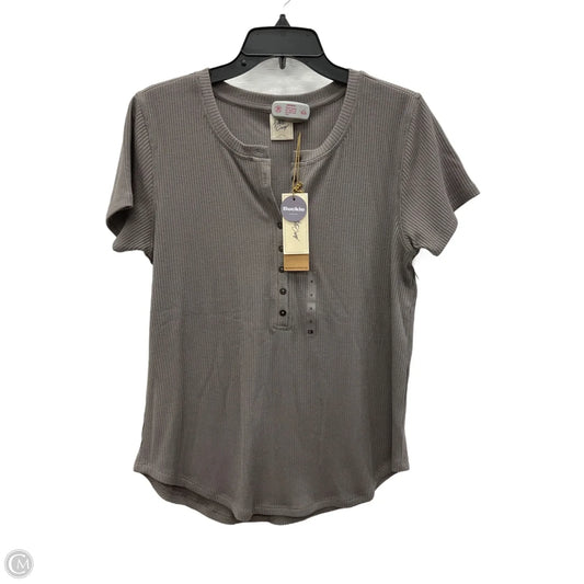 Top Short Sleeve Basic By White Crow In Grey, Size: M