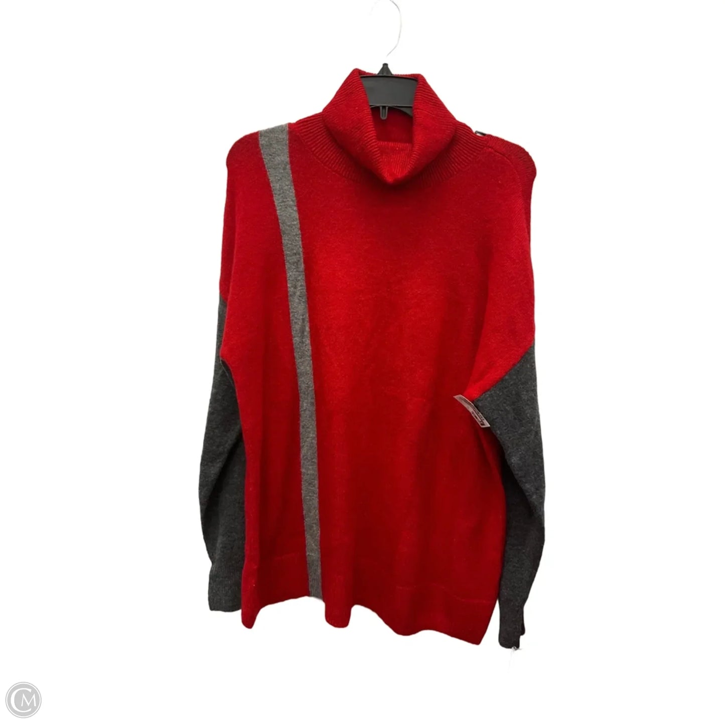 Sweater By Liz Claiborne In Red, Size: Xl