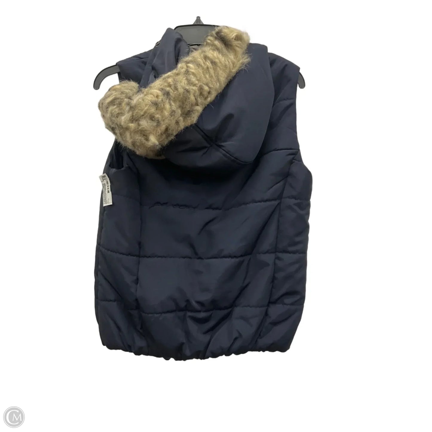 Vest Puffer & Quilted By Liz Claiborne In Blue, Size: M