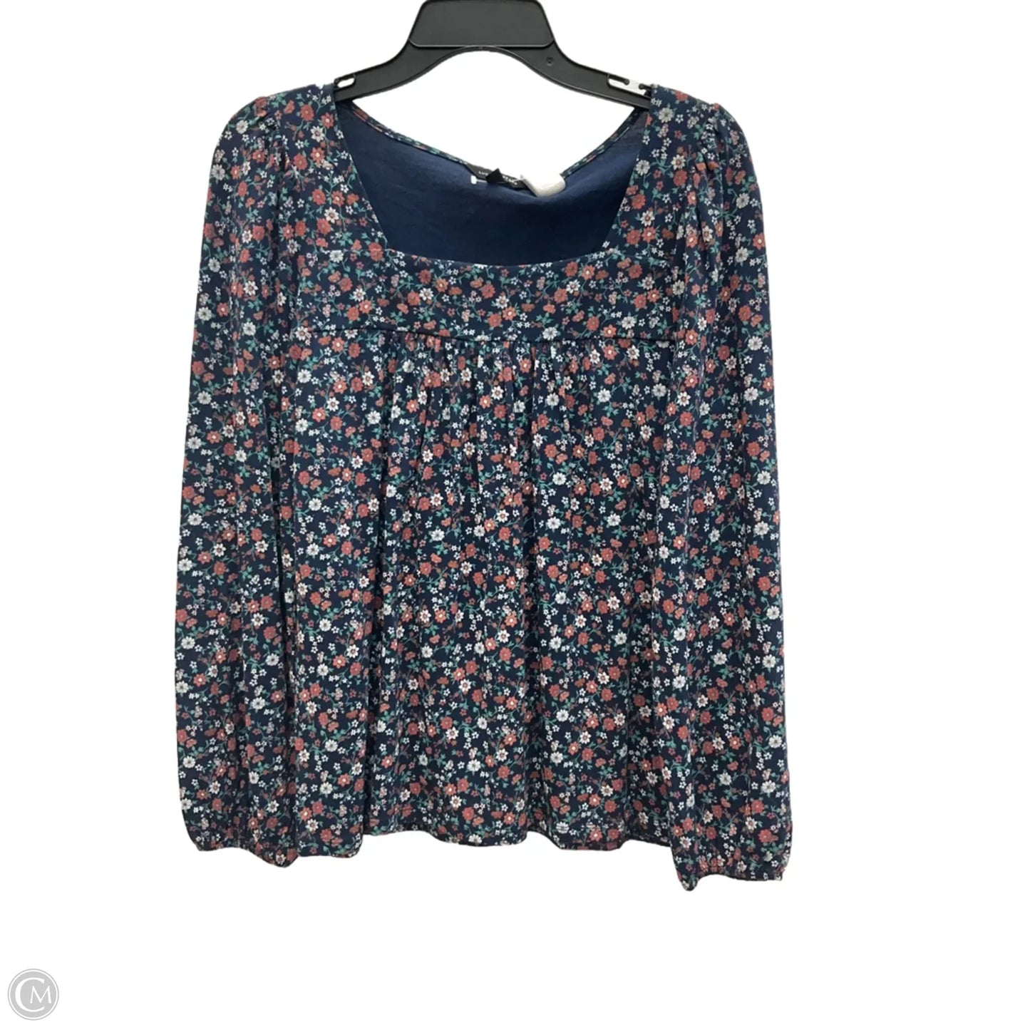 Top Long Sleeve By Lucky Brand In Floral Print, Size: M