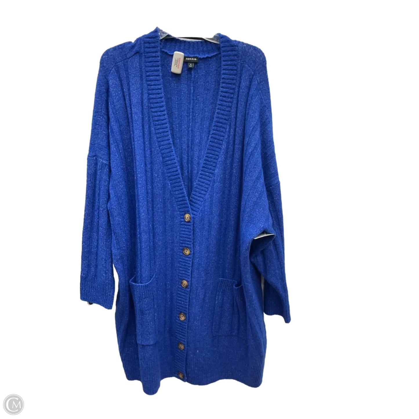 Cardigan By Torrid In Blue, Size: 4x