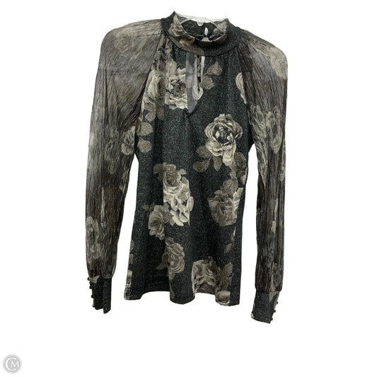 Top Long Sleeve By Fever In Floral Print, Size: S