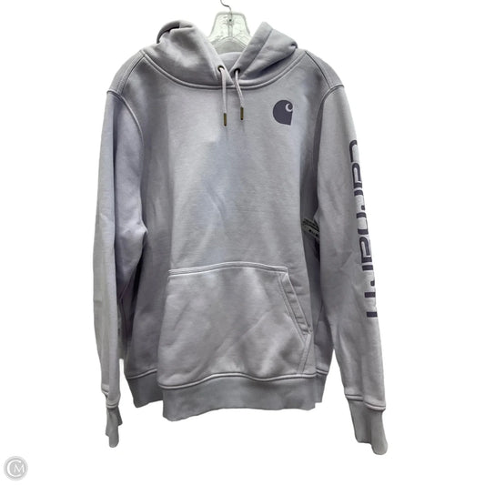 Sweatshirt Hoodie By Carhartt In Purple, Size: 2x