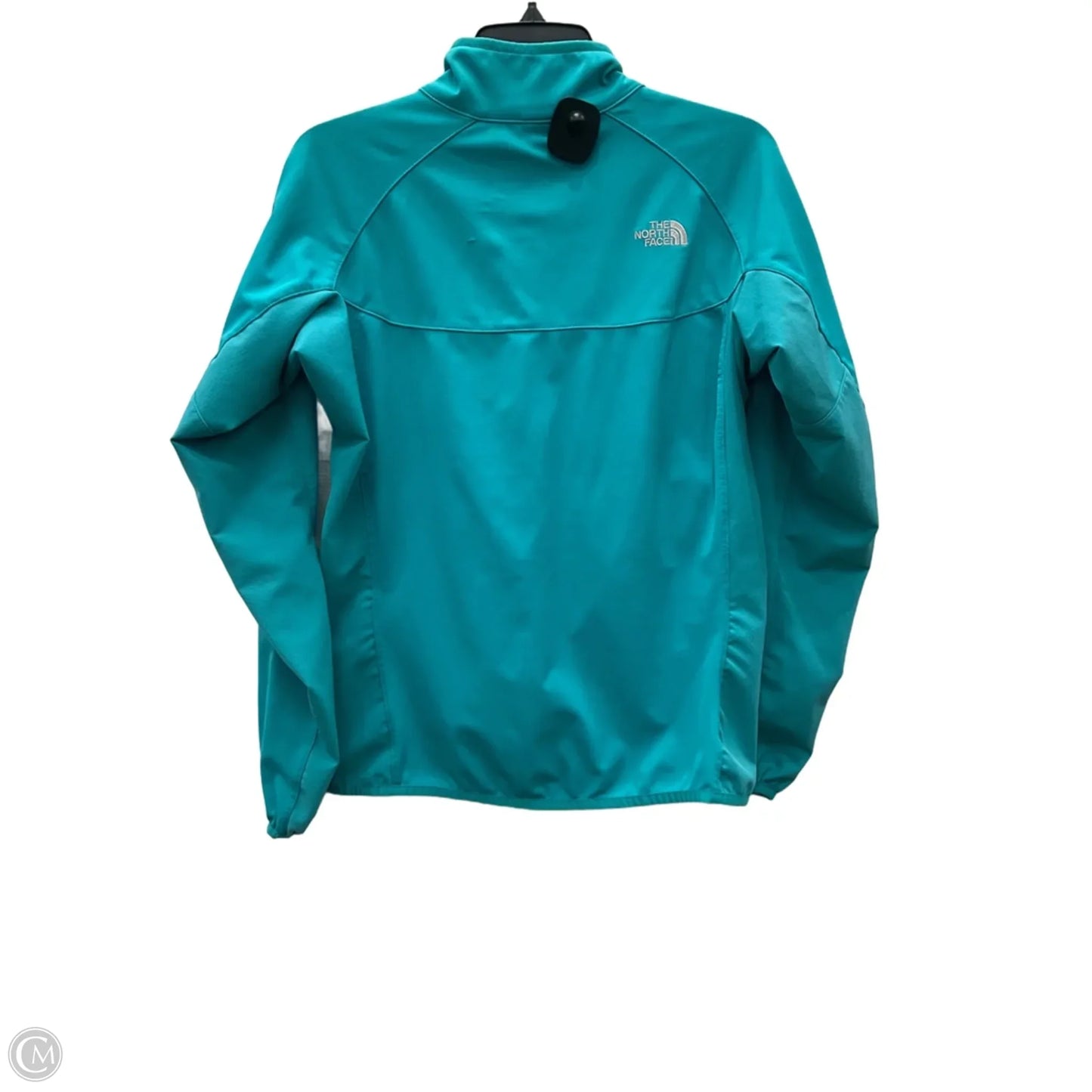 Athletic Jacket By The North Face In Teal, Size: M