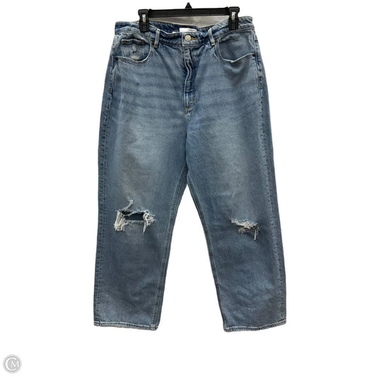 Jeans Straight By Loft In Blue Denim, Size: 12