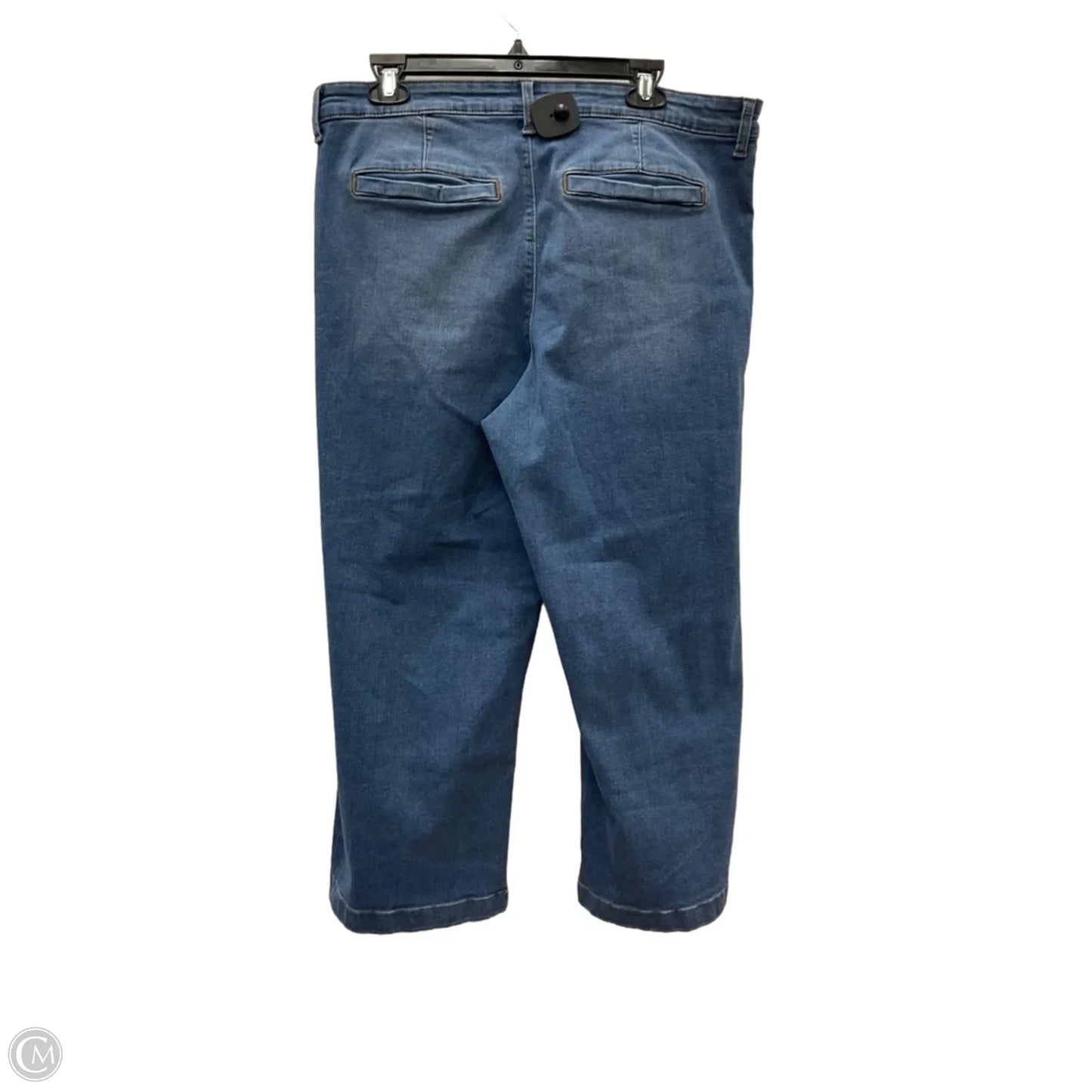 Jeans Wide Leg By Ella Moss In Blue Denim, Size: 14