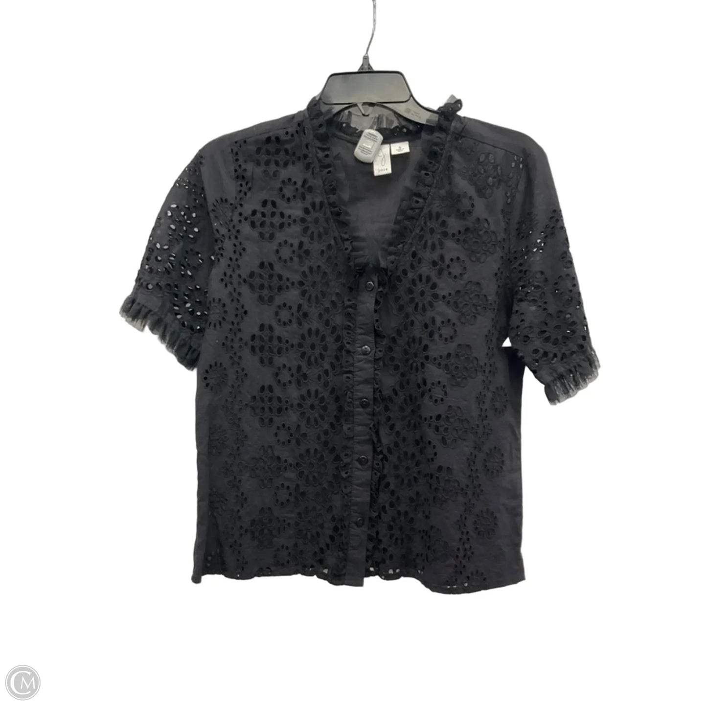 Top Short Sleeve By Joie In Black, Size: S