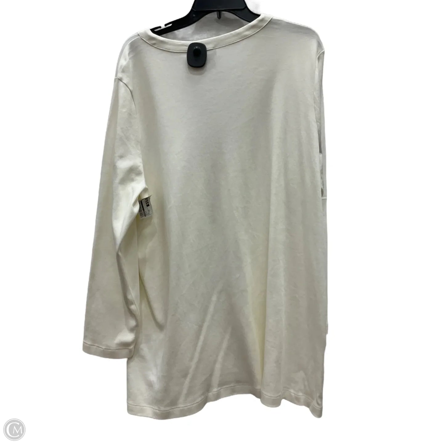 Top Long Sleeve By Chicos In White, Size: Xxl
