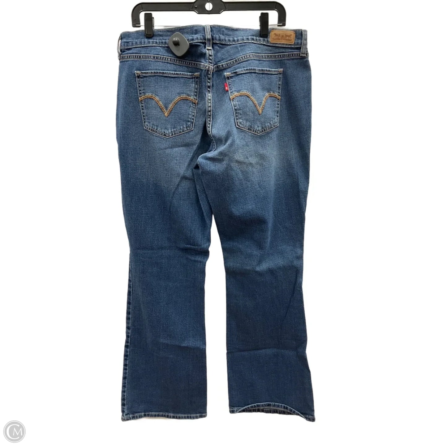 Jeans Boot Cut By Levis In Blue Denim, Size: 14