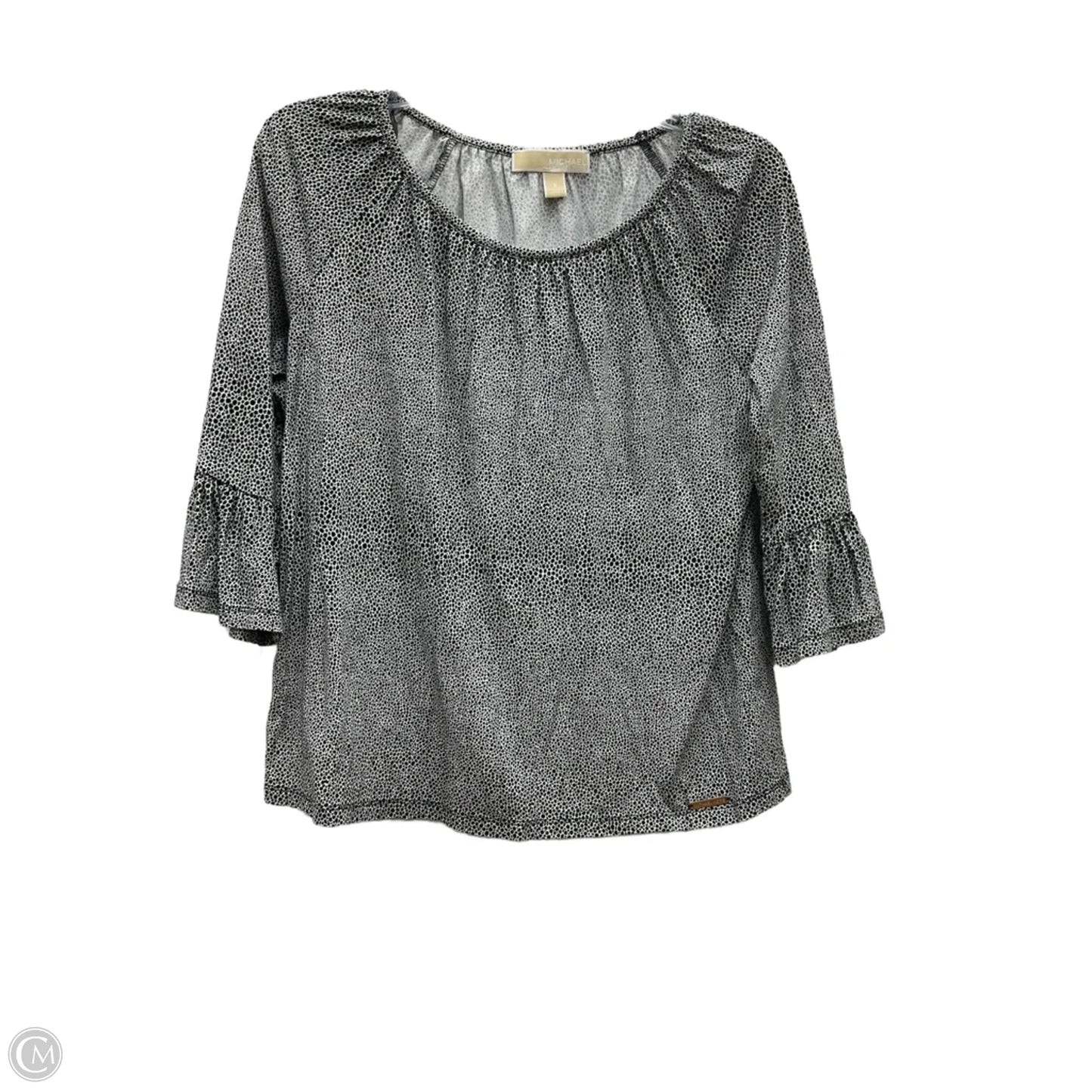 Top 3/4 Sleeve By Michael By Michael Kors In Animal Print, Size: S