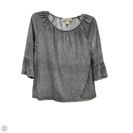 Top 3/4 Sleeve By Michael By Michael Kors In Animal Print, Size: S