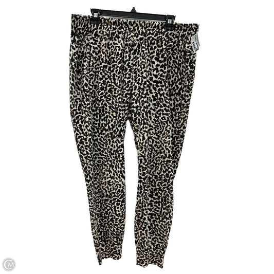 Pants Joggers By Cabi In Animal Print, Size: L