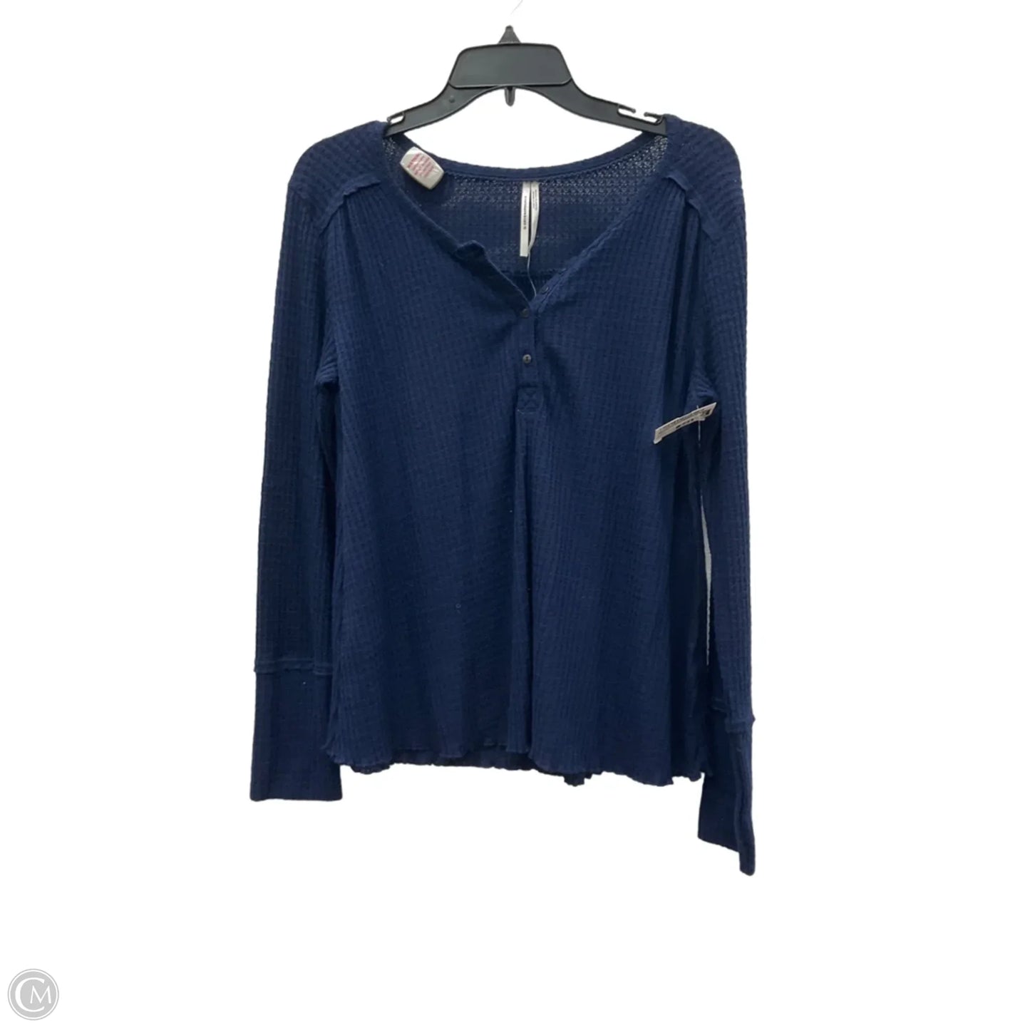 Top Long Sleeve By Anthropologie In Navy, Size: S