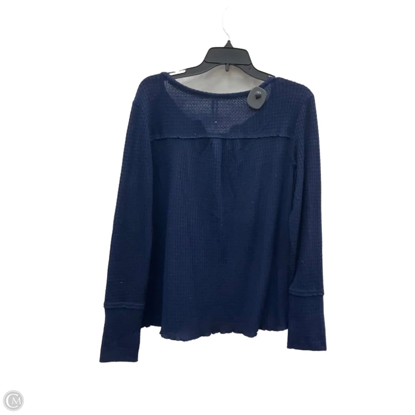 Top Long Sleeve By Anthropologie In Navy, Size: S