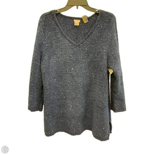 Sweater By Chicos In Blue & Brown, Size: Xl