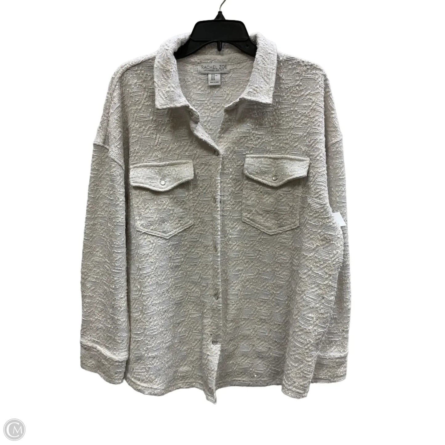 Blouse Long Sleeve By Rachel Zoe In White, Size: Xl