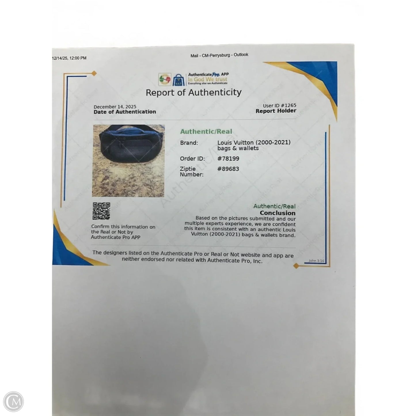 Belt Bag Luxury Designer By Louis Vuitton, Size: Medium