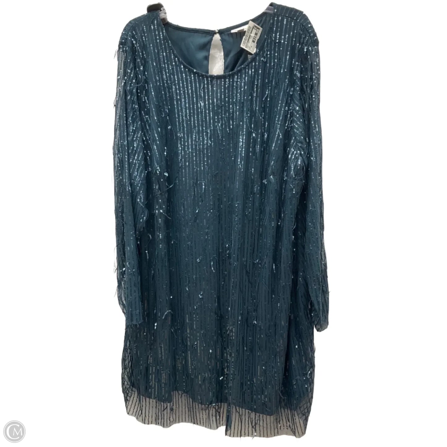 Dress Party Short By Avenue In Teal, Size: 26